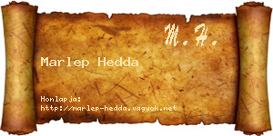 Marlep Hedda névjegykártya